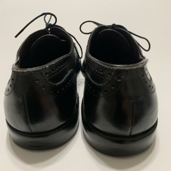 Allen Edmonds Sanford Oxfords Cap Toe Black Leather Men's Dress Shoes Size 9.5 D - Picture 5 of 12